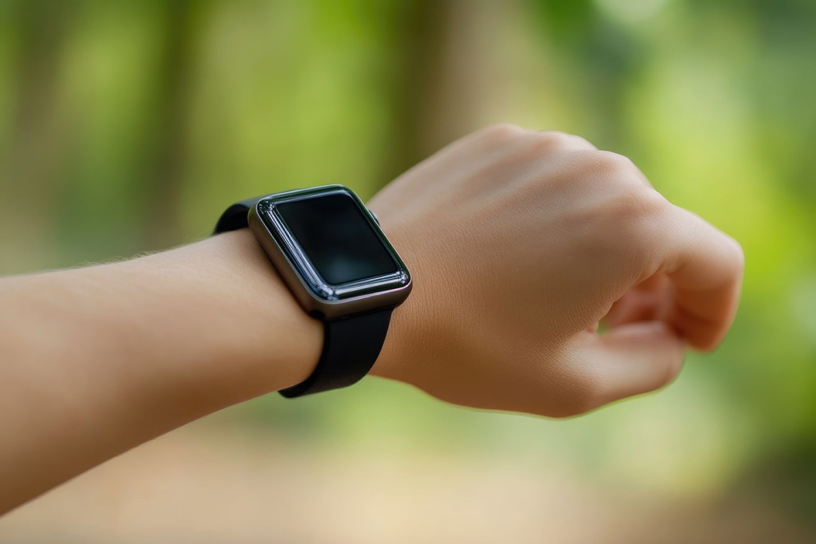 Handgelenk mit Smartwatch